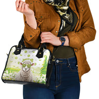 New Zealand Funny Woolly Kiwi Sheep Shoulder Handbag LT05 - Polynesian Pride