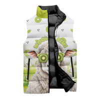 New Zealand Funny Woolly Kiwi Sheep Sleeveless Puffer Jacket LT05 - Polynesian Pride