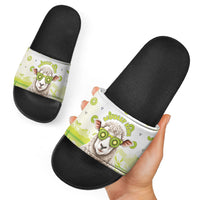 New Zealand Funny Woolly Kiwi Sheep Slide Sandals LT05 - Polynesian Pride