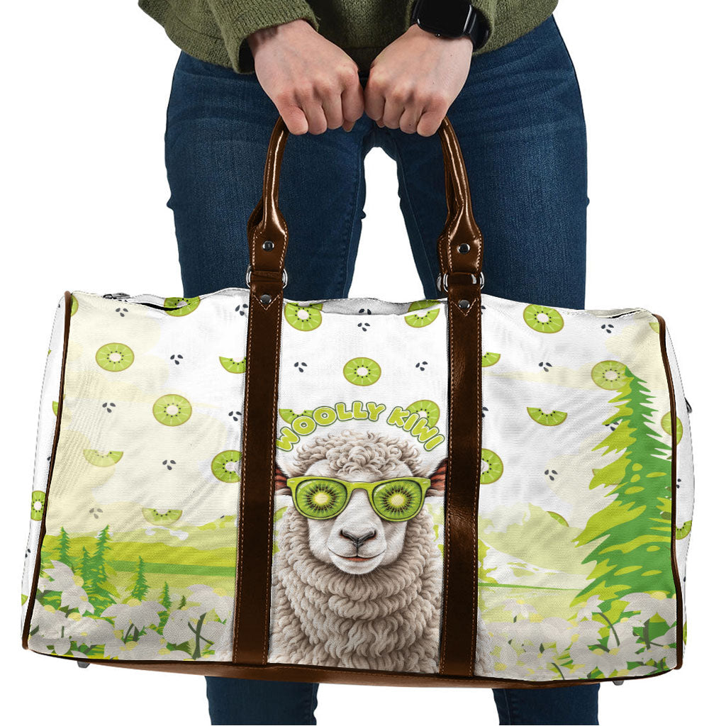 New Zealand Funny Woolly Kiwi Sheep Travel Bag LT05 White - Polynesian Pride
