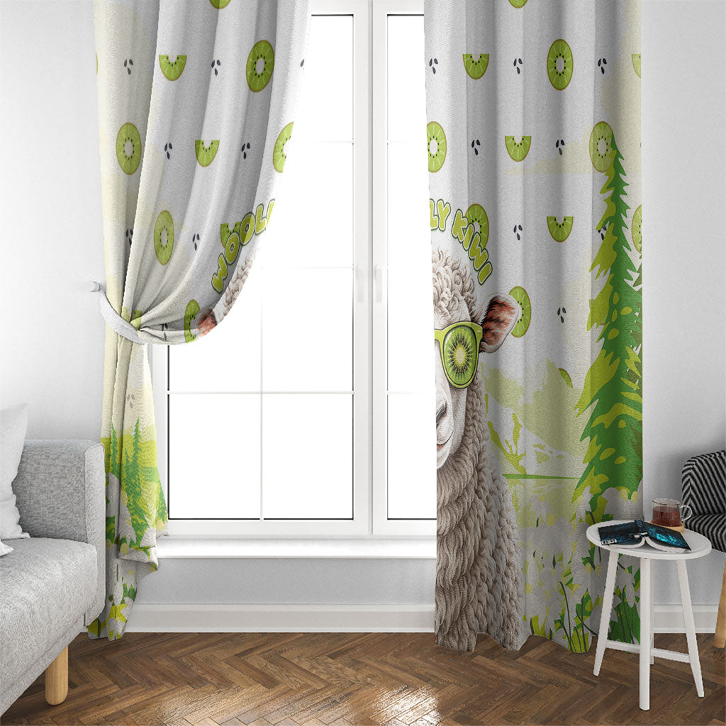 New Zealand Funny Woolly Kiwi Sheep Window Curtain LT05 - Polynesian Pride