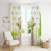 New Zealand Funny Woolly Kiwi Sheep Window Curtain LT05 - Polynesian Pride