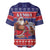 Samoa Christmas Baseball Jersey Samoan Santa Claus Manuia Le Kerisimasi