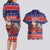 Samoa Christmas Couples Matching Long Sleeve Bodycon Dress and Hawaiian Shirt Samoan Santa Claus Manuia Le Kerisimasi