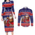 Samoa Christmas Couples Matching Long Sleeve Bodycon Dress and Long Sleeve Button Shirt Samoan Santa Claus Manuia Le Kerisimasi