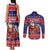 Samoa Christmas Couples Matching Tank Maxi Dress and Long Sleeve Button Shirt Samoan Santa Claus Manuia Le Kerisimasi