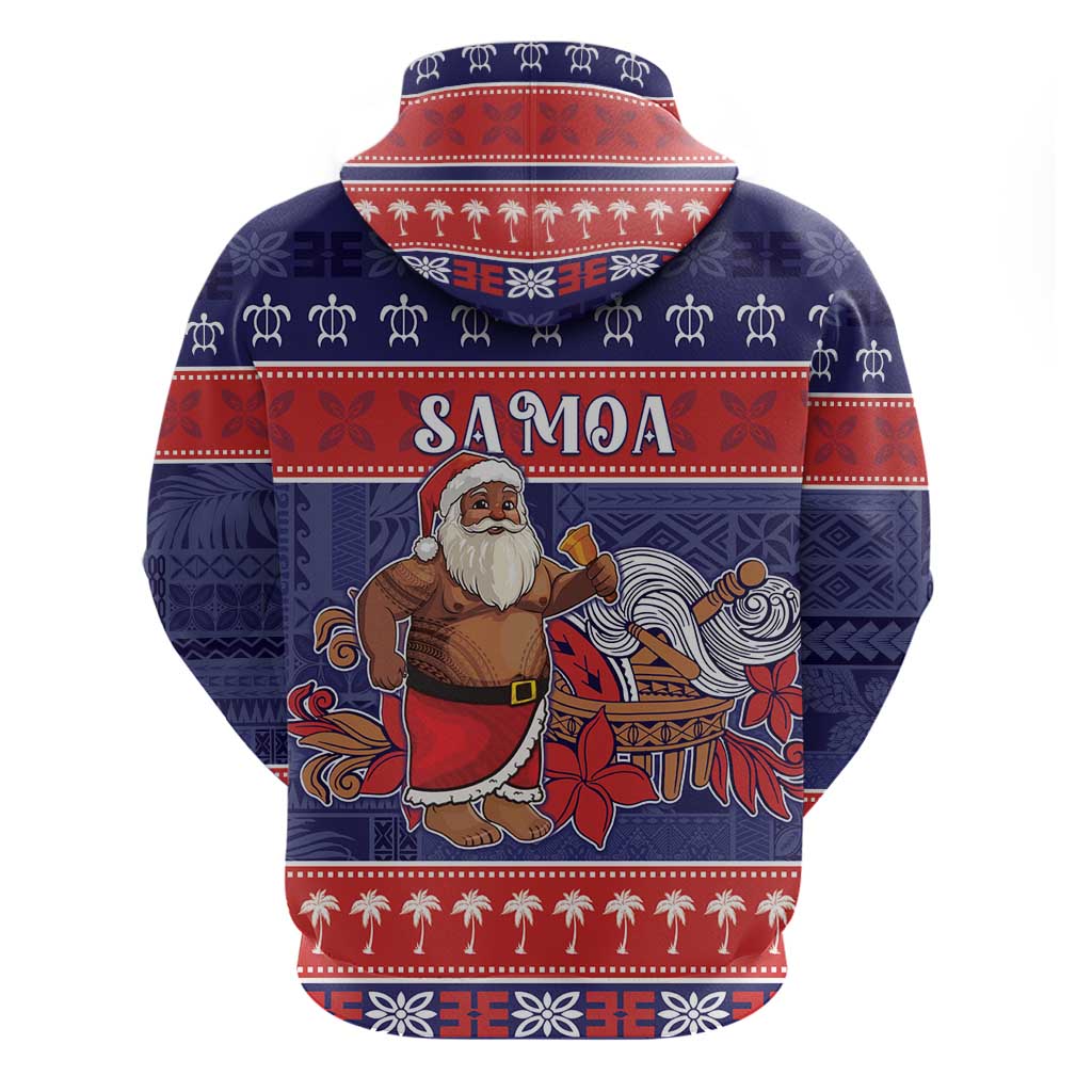 Samoa Christmas Hoodie Samoan Santa Claus Manuia Le Kerisimasi