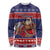 Samoa Christmas Long Sleeve Shirt Samoan Santa Claus Manuia Le Kerisimasi