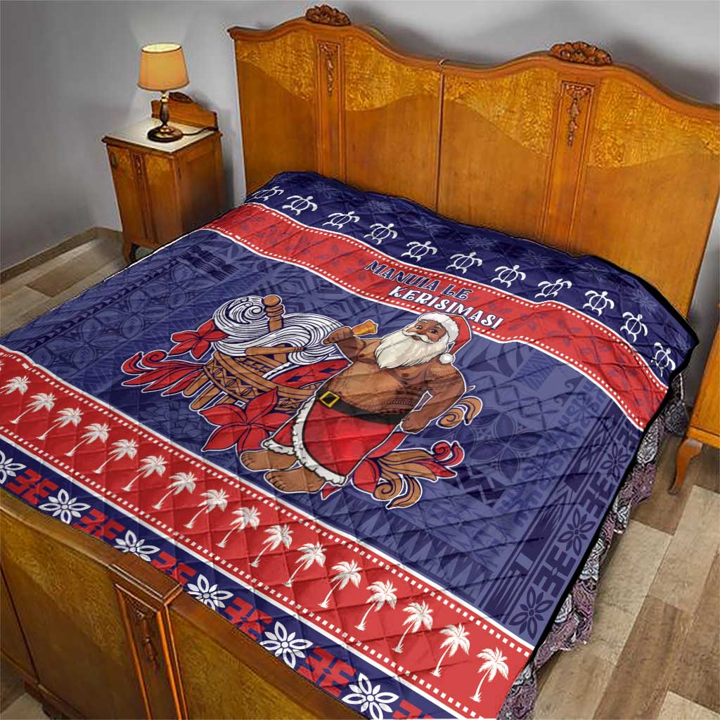 Samoa Christmas Quilt Samoan Santa Claus Manuia Le Kerisimasi