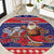 Samoa Christmas Round Carpet Samoan Santa Claus Manuia Le Kerisimasi