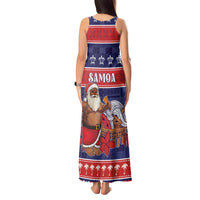 Samoa Christmas Tank Maxi Dress Samoan Santa Claus Manuia Le Kerisimasi
