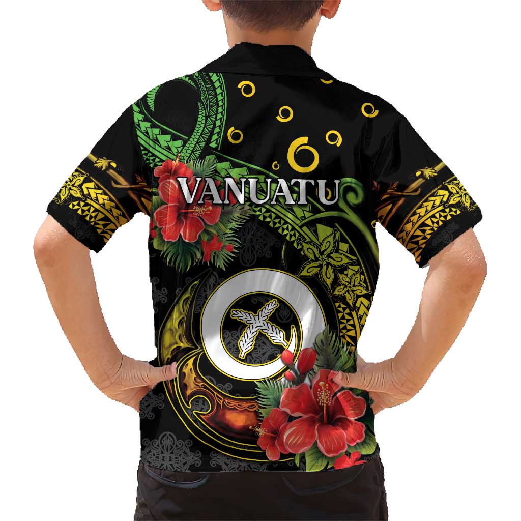 Love Vanuatu Christmas Family Matching Long Sleeve Bodycon Dress and Hawaiian Shirt God Yumi Polynesian Tribal Pattern LT05 - Polynesian Pride