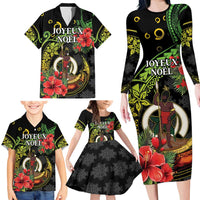 Love Vanuatu Christmas Family Matching Long Sleeve Bodycon Dress and Hawaiian Shirt God Yumi Polynesian Tribal Pattern LT05 - Polynesian Pride
