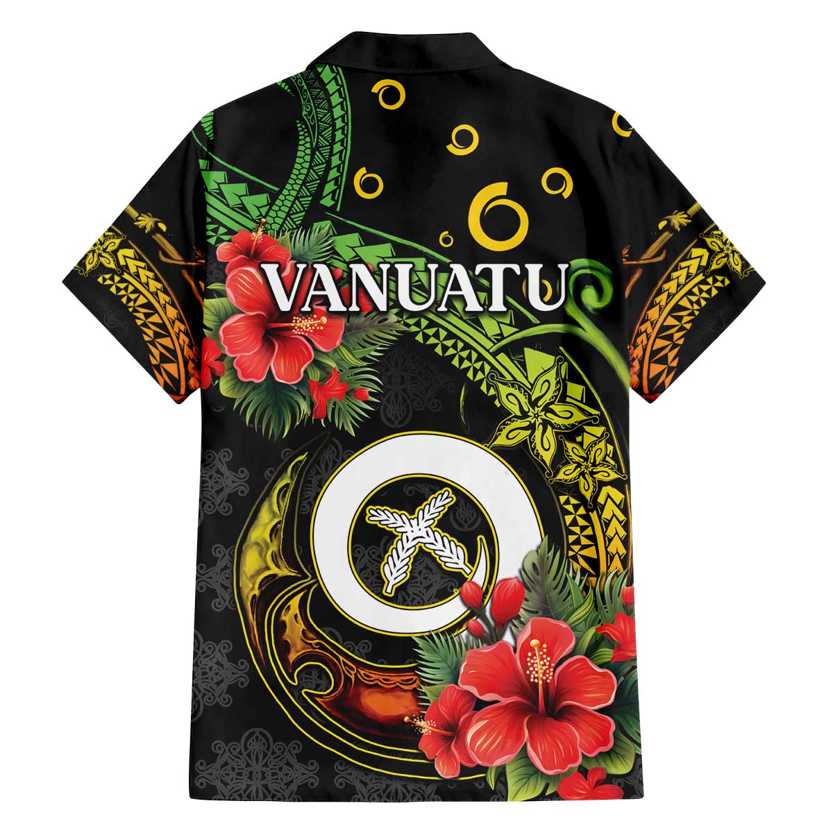 Love Vanuatu Christmas Family Matching Off The Shoulder Long Sleeve Dress and Hawaiian Shirt God Yumi Polynesian Tribal Pattern LT05 - Polynesian Pride