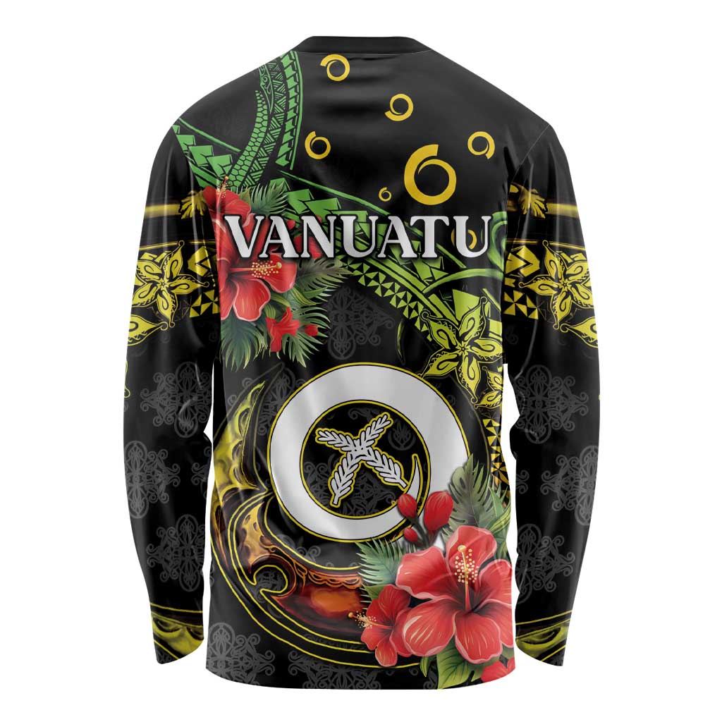 Love Vanuatu Christmas Long Sleeve Shirt God Yumi Polynesian Tribal Pattern