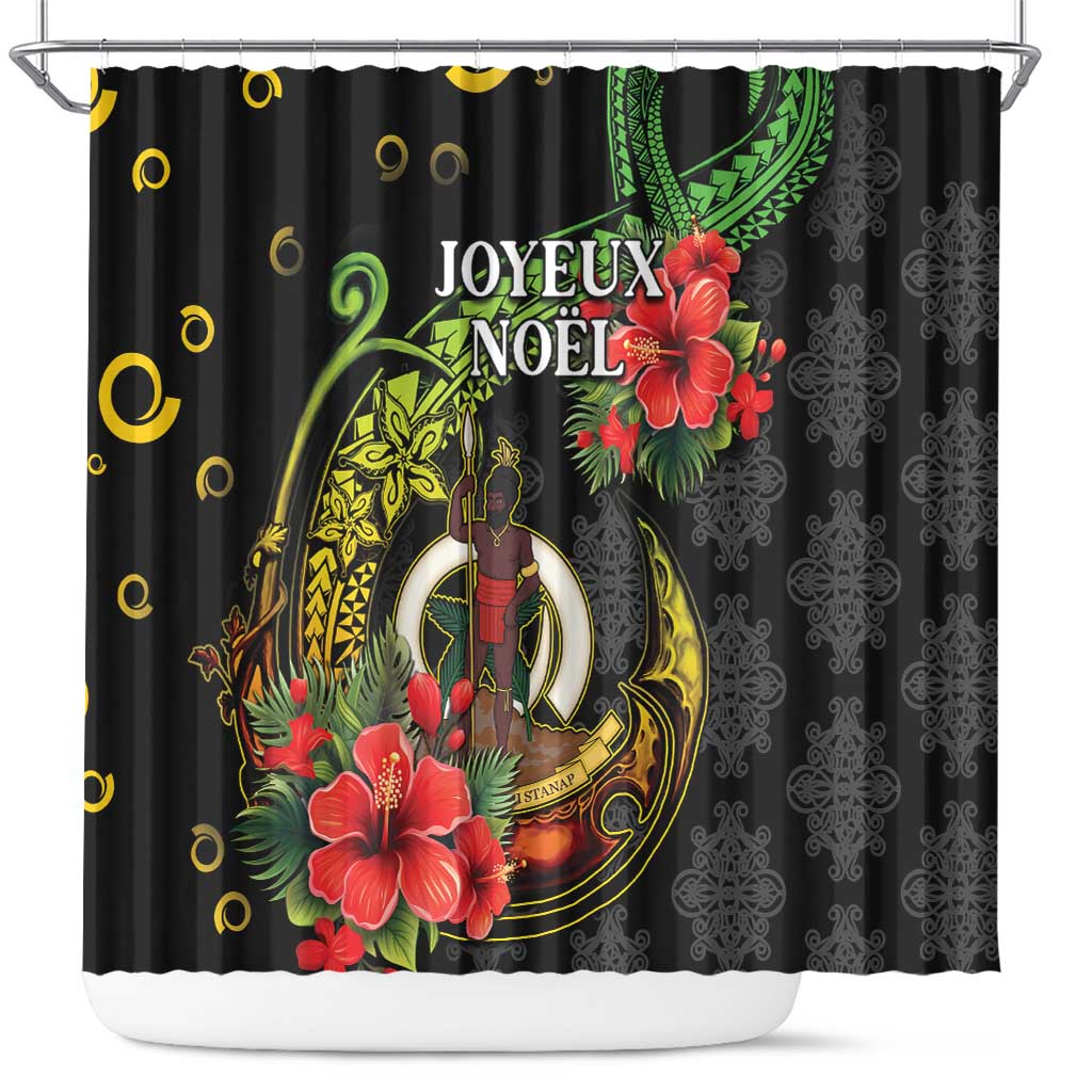 Love Vanuatu Christmas Shower Curtain God Yumi Polynesian Tribal Pattern