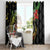 Love Vanuatu Christmas Window Curtain God Yumi Polynesian Tribal Pattern