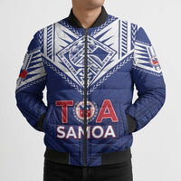Super Toa Samoa Rugby Custom Bomber Puffer Jacket Warrior Spirit LT05