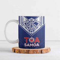 Super Toa Samoa Rugby Custom Ceramic Mug Warrior Spirit LT05