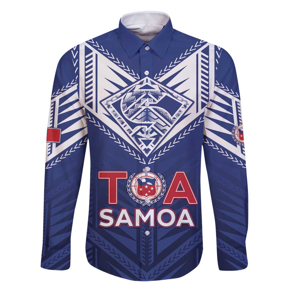 Super Toa Samoa Rugby Custom Family Matching Off Shoulder Maxi Dress and Hawaiian Shirt Warrior Spirit LT05