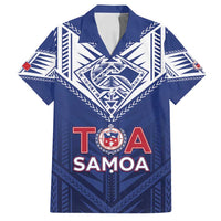 Super Toa Samoa Rugby Custom Family Matching Off Shoulder Short Dress and Hawaiian Shirt Warrior Spirit LT05