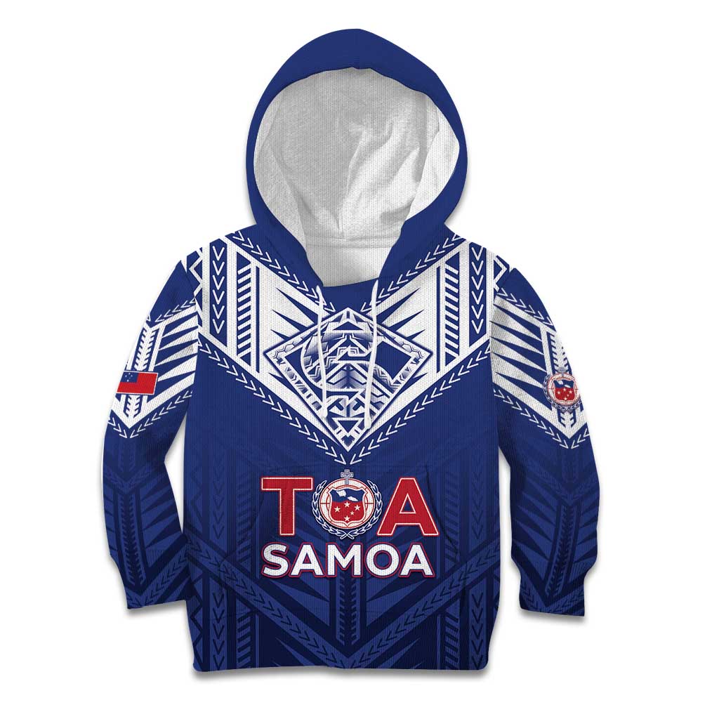 Super Toa Samoa Rugby Custom Kid Hoodie Warrior Spirit LT05