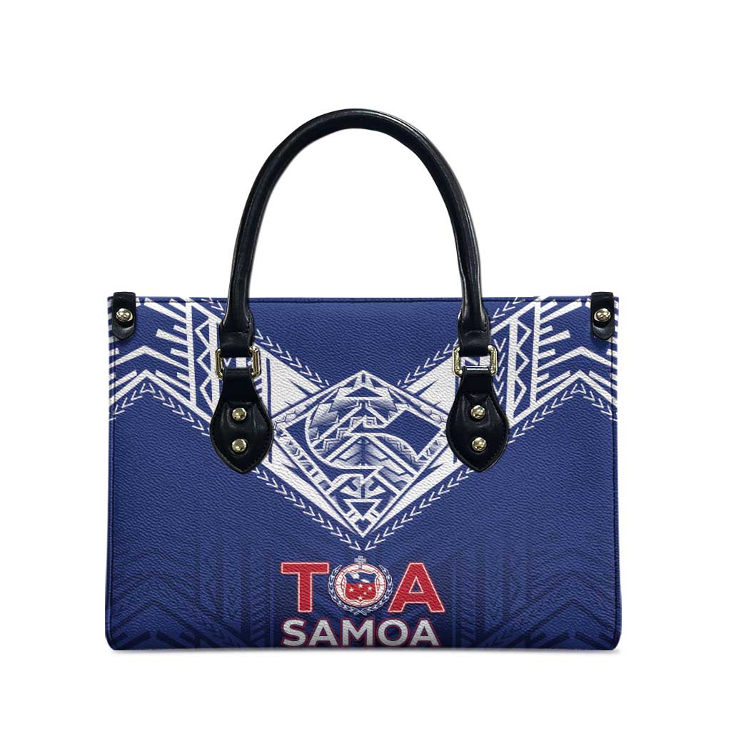 Super Toa Samoa Rugby Leather Bag Warrior Spirit LT05