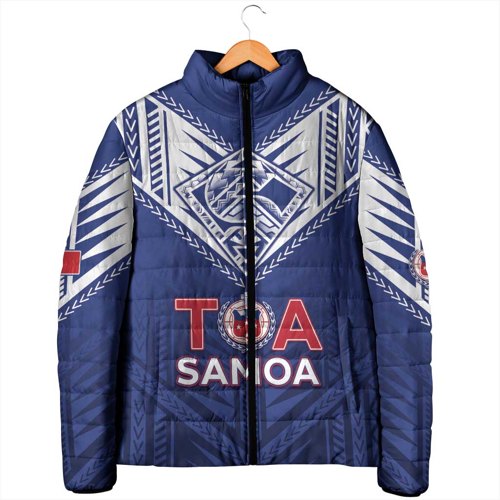 Super Toa Samoa Rugby Custom Padded Jacket Warrior Spirit LT05