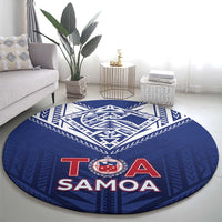 Super Toa Samoa Rugby Round Carpet Warrior Spirit LT05