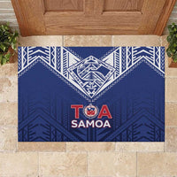 Super Toa Samoa Rugby Rubber Doormat Warrior Spirit LT05