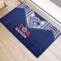 Super Toa Samoa Rugby Rubber Doormat Warrior Spirit LT05