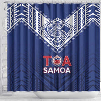 Super Toa Samoa Rugby Shower Curtain Warrior Spirit LT05
