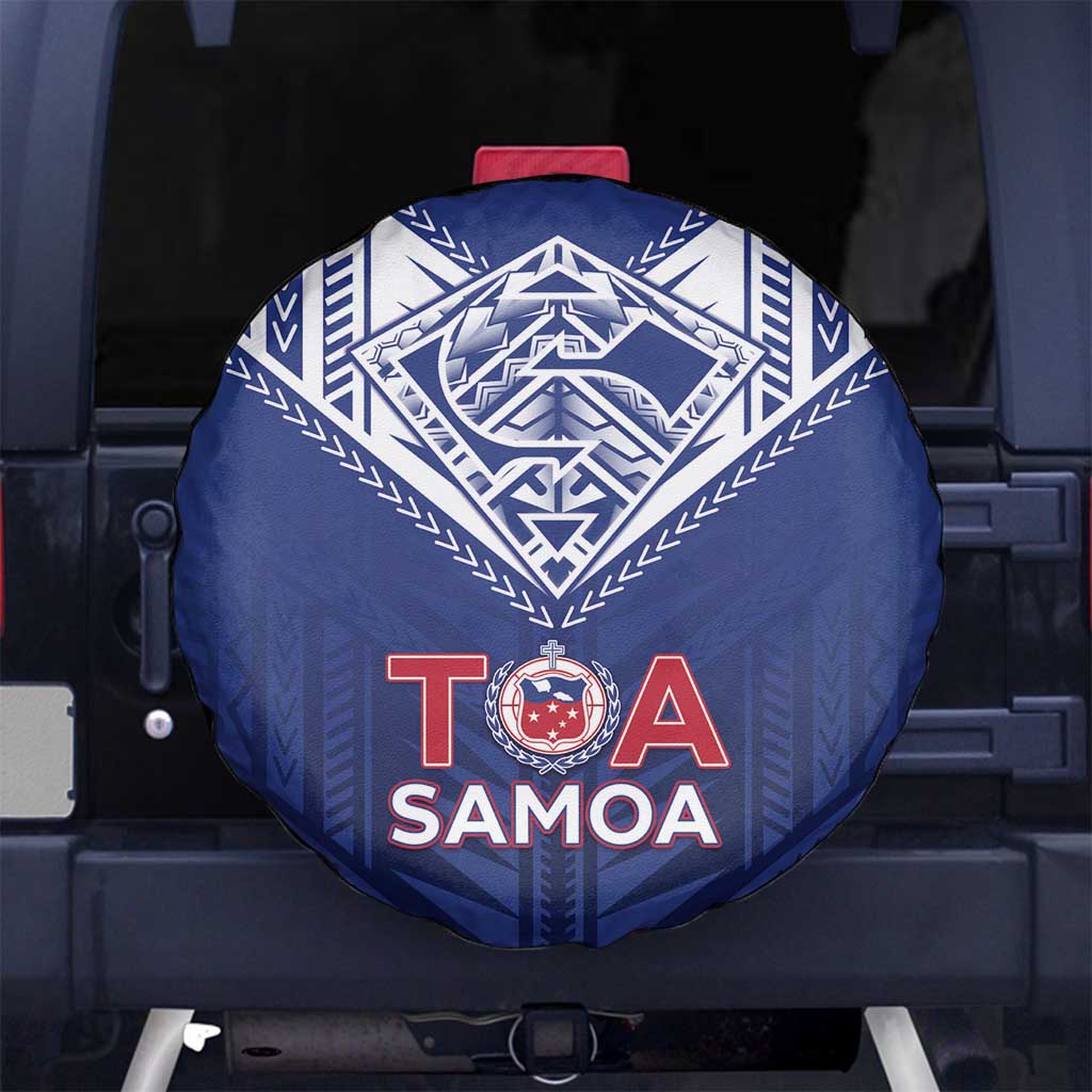 Super Toa Samoa Rugby Spare Tire Cover Warrior Spirit LT05