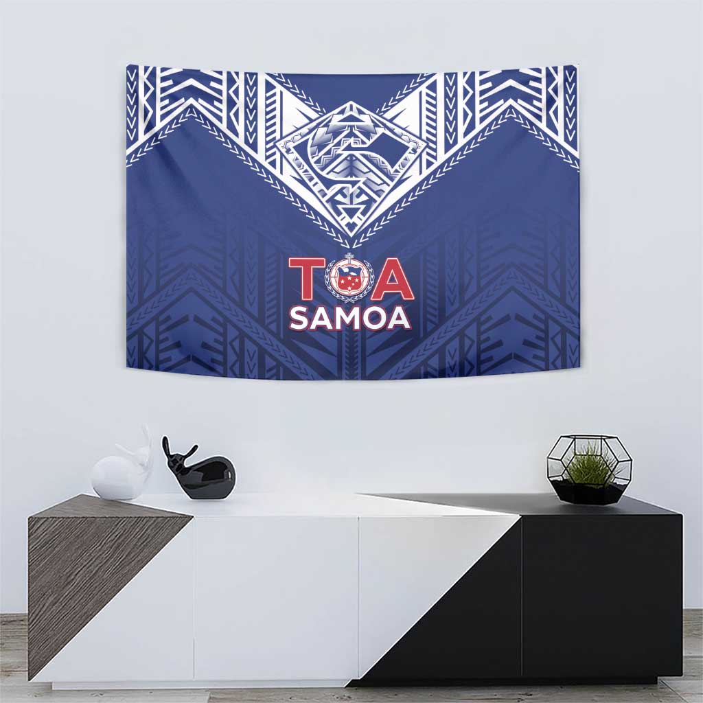Super Toa Samoa Rugby Tapestry Warrior Spirit LT05