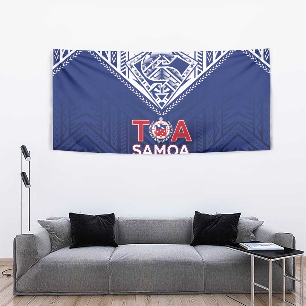 Super Toa Samoa Rugby Tapestry Warrior Spirit LT05