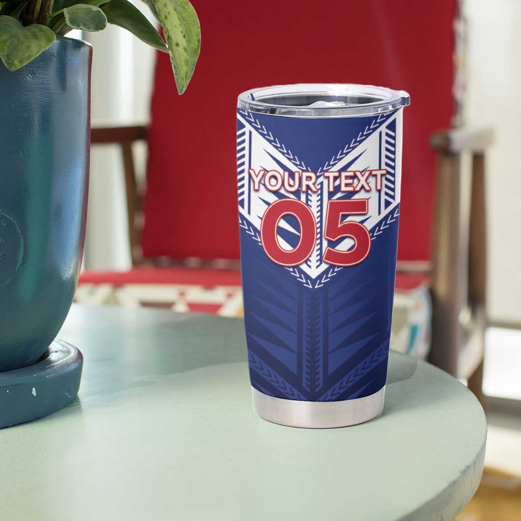 Super Toa Samoa Rugby Custom Tumbler Cup Warrior Spirit LT05