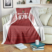 Mate Maa Tonga Rugby Blanket Kupesi Tokelau Feletoa Pattern LT05 Red - Polynesian Pride