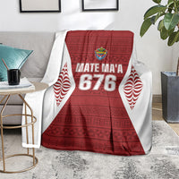 Mate Maa Tonga Rugby Blanket Kupesi Tokelau Feletoa Pattern LT05 - Polynesian Pride