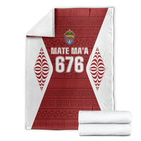Mate Maa Tonga Rugby Blanket Kupesi Tokelau Feletoa Pattern LT05 - Polynesian Pride