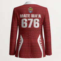 Mate Maa Tonga Rugby Blazer Kupesi Tokelau Feletoa Pattern LT05 - Polynesian Pride