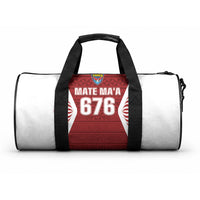 Mate Maa Tonga Rugby Duffle Bag Kupesi Tokelau Feletoa Pattern LT05 One size Red - Polynesian Pride