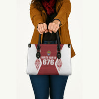 Mate Maa Tonga Rugby Leather Bag Kupesi Tokelau Feletoa Pattern LT05 - Polynesian Pride