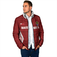 Mate Maa Tonga Rugby Padded Jacket Kupesi Tokelau Feletoa Pattern LT05 - Polynesian Pride