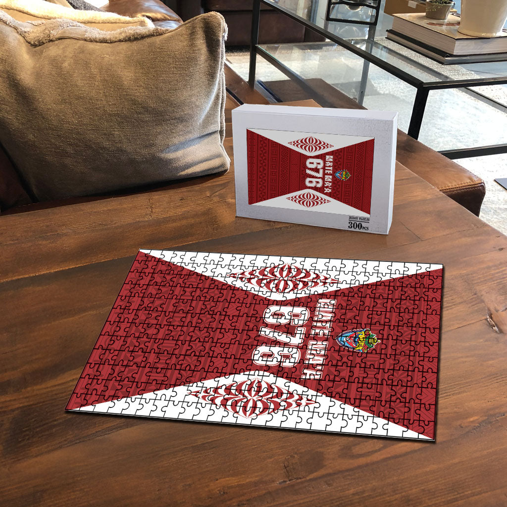 Mate Maa Tonga Rugby Puzzle Kupesi Tokelau Feletoa Pattern LT05 - Polynesian Pride