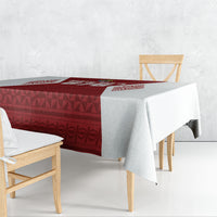 Mate Maa Tonga Rugby Tablecloth Kupesi Tokelau Feletoa Pattern LT05 - Polynesian Pride