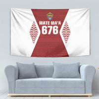Mate Maa Tonga Rugby Tapestry Kupesi Tokelau Feletoa Pattern LT05 - Polynesian Pride