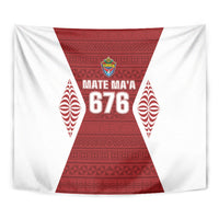 Mate Maa Tonga Rugby Tapestry Kupesi Tokelau Feletoa Pattern LT05 - Polynesian Pride