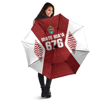 Mate Maa Tonga Rugby Umbrella Kupesi Tokelau Feletoa Pattern LT05 - Polynesian Pride