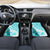 Hawaiian Tapa Car Mats Traditional Vintage Pattern Aqua LT05 - Polynesian Pride