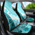 Hawaiian Tapa Car Seat Cover Traditional Vintage Pattern Aqua LT05 - Polynesian Pride